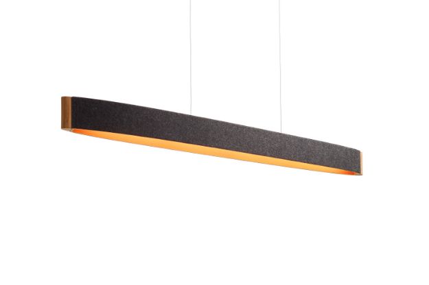 Domus ZEP 13 LED-Pendelleuchte Graphit Orange