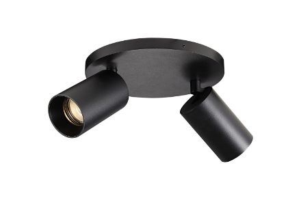 Antidark Deckenstrahler SpotOn Circle 2 GU10 schwarz  Antidark Deckenstrahler SpotOn Circle 2 GU10 schwarz