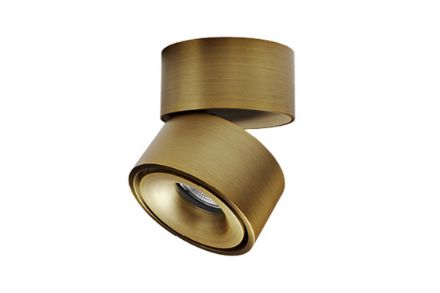 Antidark Deckenspot Easy W100 10W - messingfarben gebürstet Antidark Deckenspot Easy W100 10W - messingfarben gebürstet