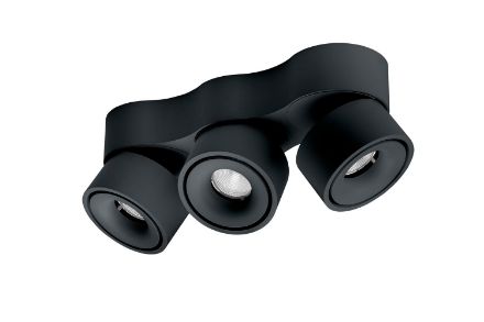 Antidark Deckenspot Easy Triple W3100 3 x 10W - schwarz Antidark Deckenspot Easy Triple W3100 3 x 10W - schwarz